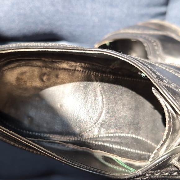 Florsheim Black Leather Brogue Oxfords - Picture 4 of 7